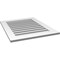 Ekena Millwork Vertical Surface Mount PVC Gable Vent: Functional, w/ 3-1/2"W x 1"P Standard Frame, 26"W x 32"H GVPVE26X3201SF - alternate 5